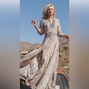 Spell Boho Blossom Sage gown 3XL NWT